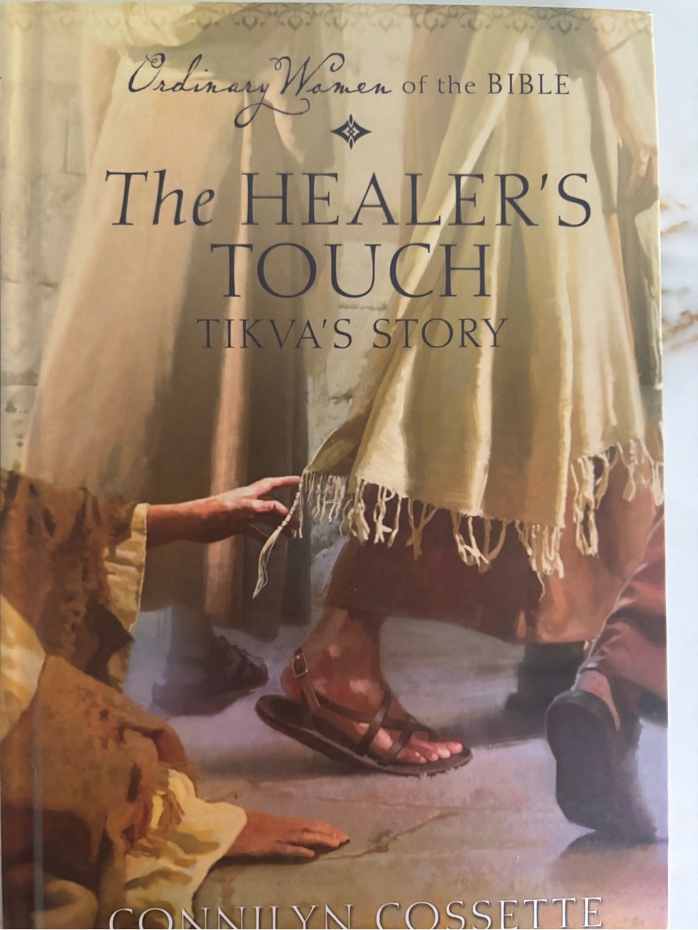The Healer's Touch by - Cream and Brown Decorative Book